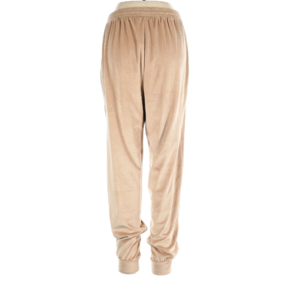 Cupio Velour Sweatpants in Beige Size Large - Picture 9 of 9